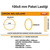 100x5mm Kauçuk Kalın Paket Lastiği 12 Kg - 4