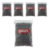 Renkli Para Lastiği Karışık 4 Renk 70mm 5000 Adet - 1