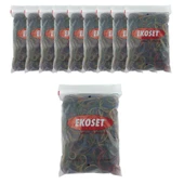 Renkli Para Lastiği Karışık 4 Renk 70mm 10.000 Adet - 1