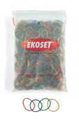 Renkli Küçük Paket Toka Lastiği 4 Renk 40mm 1000 Adet - 2