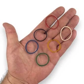 Renkli Kauçuk Toka Lastiği Karışık 6 Renk 40mm 5000 Adet - 6