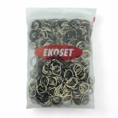 1000 Adet Küçük Paket Lastiği Siyah Beyaz 40mm - 4