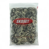 1000 Adet Küçük Paket Lastiği Siyah Beyaz 40mm - 1