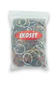Renkli Paket Para Lastiği Karışık 6 Renk 70mm 5000 Adet - 7