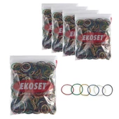 Renkli Kauçuk Toka Lastiği Karışık 6 Renk 40mm 5000 Adet - 1