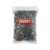 500 Adet Karışık 6 Renk Para Lastiği thumbnail 1