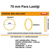 Renkli Paket Para Lastiği Karışık 6 Renk 70mm 10.000 Adet thumbnail 7