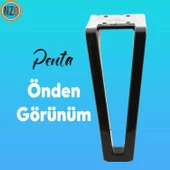 Mobilya Kanepe Sehpa TV Ünitesi Koltuk Ayağı 18 cm Siyah Baza Ayak - 5