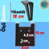 Mobilya Kanepe Sehpa TV Ünitesi Koltuk Ayağı 18 cm Siyah Baza Ayak - 3
