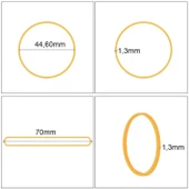 Ekoset Siyah Paket Ambalaj Para Lastiği 70mm 5.000 Adet - 7