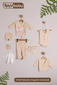 Organik Hastane Çıkışı 8li Polar Bear Pembe - 1