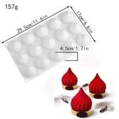 Silikon Burgu Şekilli Fondan, Çikolata Kalıbı 4,5 Cm H:4,5 Cm - 1