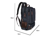 Bagacar Orjinal Kanvas Kumaş Okul ve Günlük Laptop Bölmeli Sırt Çantası Bej - 7