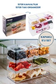 FLora Çok Amaçlı 6'lı Kapaklı Kahvaltılık, Takı Organizer thumbnail 1