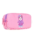Kaukko Kids 3 Bölmeli Kalem Çantası Rubber Cat L8153 - 2