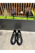 Luizpauloshoes 1047 SİYAH BAKLAVA DESEN ERKEK SPOR SNEAKERS - 3