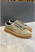 Luizpauloshoes LUİZ PAULO 4226 HAKİ NUBUK HAKİKİ DERİ ERKEK SNEAKERS - 1