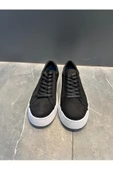 Luizpauloshoes LUİZ PAULO 4209 SİYAH NUBUK DERİ ERKEK SNEAKERS - 3