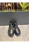 Luizpauloshoes 1067 STREÇLİ SİYAH CİLT ERKEK SNEAKER - 2