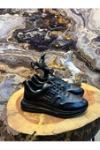 Luizpauloshoes 1047 SİYAH BAKLAVA DESEN ERKEK SPOR SNEAKERS - 1