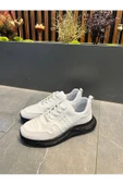 Luizpauloshoes 1047 BAKLAVA DESEN BEYAZ DERİ ERKEK SNEAKER - 2