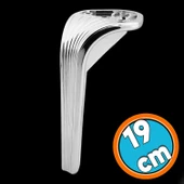 Mobilya Kanepe Sehpa TV Ünitesi Koltuk Ayağı 19 cm Parlak Krom Baza Ayak thumbnail 1
