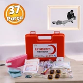 İlk Yardım Çantası Hayati Acil Müdahele Seti Oto Ecza Dolabı Kiti 37 Parça Kaza Yara Yaralanma Band - 1