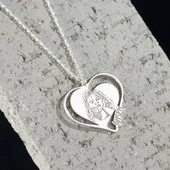 925 Ayar Gümüş Fotoğraf Baskılı  Detaylı Kolye Özel Tasarım thumbnail 2