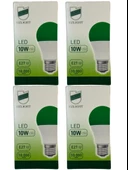 Uzlight 10W(75W) 8200K (Yeşil Işık) E27 Duylu Led Ampul (4 Adet) - 1