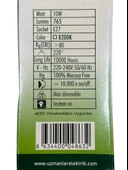 Uzlight 10W(75W) 8200K (Yeşil Işık) E27 Duylu Led Ampul (10 Adet) thumbnail 5