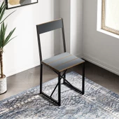 Eportatif Katlanır 4 Kişilik Mutfak Masa Sandalye Takımı Füme 1417 thumbnail 4