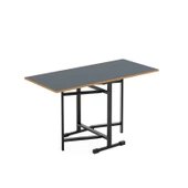 Eportatif Katlanır 4 Kişilik Mutfak Masa Sandalye Takımı Füme 1417 thumbnail 5