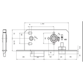 Kale 149R Wc 45 Mm Geniş Ayna Saten Kilit - 2
