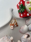 Yılbaşı temalı çelik küpe thumbnail 3