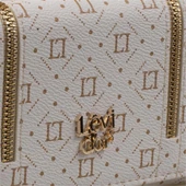 Levidor Beyaz Fermuar Detaylı Monogram Kadın Cüzdan - 2