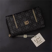 Levidor Siyah Fermuar Detaylı Monogram Kadın Cüzdan - 3