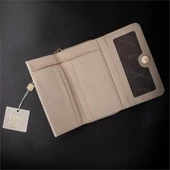 Levidor Beyaz Fermuar Detaylı Monogram Kadın Cüzdan - 4