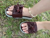 Şerit Detaylı  Fiyonklu Üst Kalite  Terlik - 2