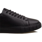 M2S Siyah Hakiki Deri Erkek Soft Casual Ayakkabı - 5