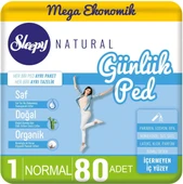 Sleepy Natural Günlük Ped Normal 80 Adet Mega Pk (2PK*40) thumbnail 1