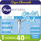 Sleepy Natural Günlük Ped Normal 40 Adet Süper Ekonomik Pk - 1