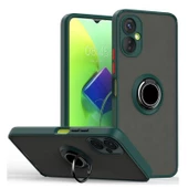 Gpack Tecno Spark 9 Pro Kılıf Montreal Yüzüklü Mıknatıslı Kamera Korumalı Silikon - 4