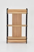 Vilinze Rafito Metal & Ahşap Bohem 3 Raflı Mdf Çok Amaçlı Kitaplık - 30*100 Cm - 4
