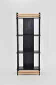 Vilinze Rafito Metal & Ahşap Bohem 4 Raflı Mdf Çok Amaçlı Kitaplık - 30*160 Cm - 3
