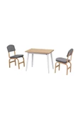 Vilinze Vilinze Ege Sandalye Avanos Ahşap Mdf Mutfak Masası Takımı - 60X90 Cm - 1