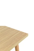 Vilinze Avanos Sabit Naturel Ahşap Mdf Mutfak Masası - 70X120 Cm - 4