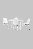 Vilinze Eames Sandalye Avanos Ahşap Mdf Mutfak Masası Takımı - 70X120 Cm thumbnail 1