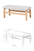Vilinze Ege Sandalye-Bank Avanos Ahşap Mdf Açılır Mutfak Masası Takımı - 70X120+30 Cm - 4
