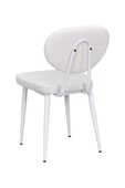 Vilinze Deniz Beyaz Ayak Metal Teddy Sandalye - 3