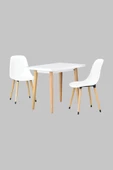 Vilinze Eames Sandalye Avanos Ahşap Mdf Mutfak Masası Takımı - 60X90 Cm - 1